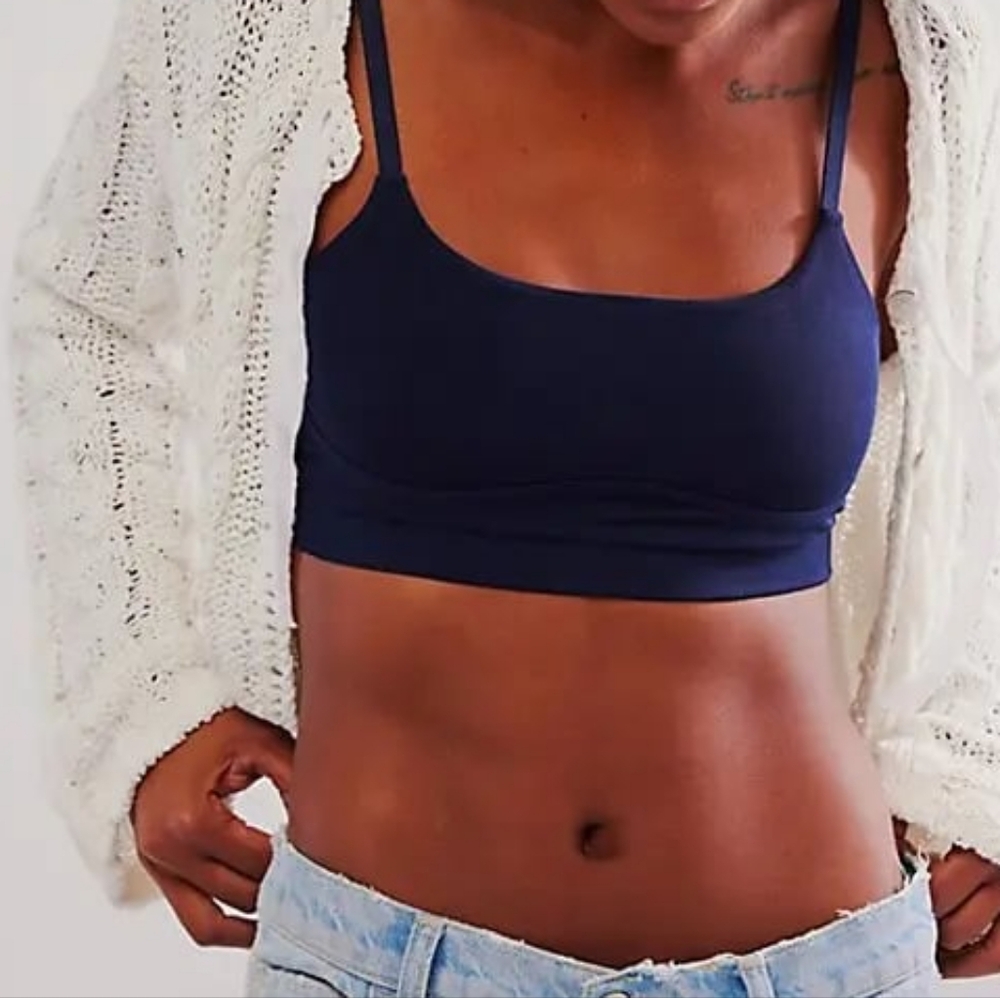 Free People Intimately Luna Tencel Square-Neck Bralette Size M/L NWOT
